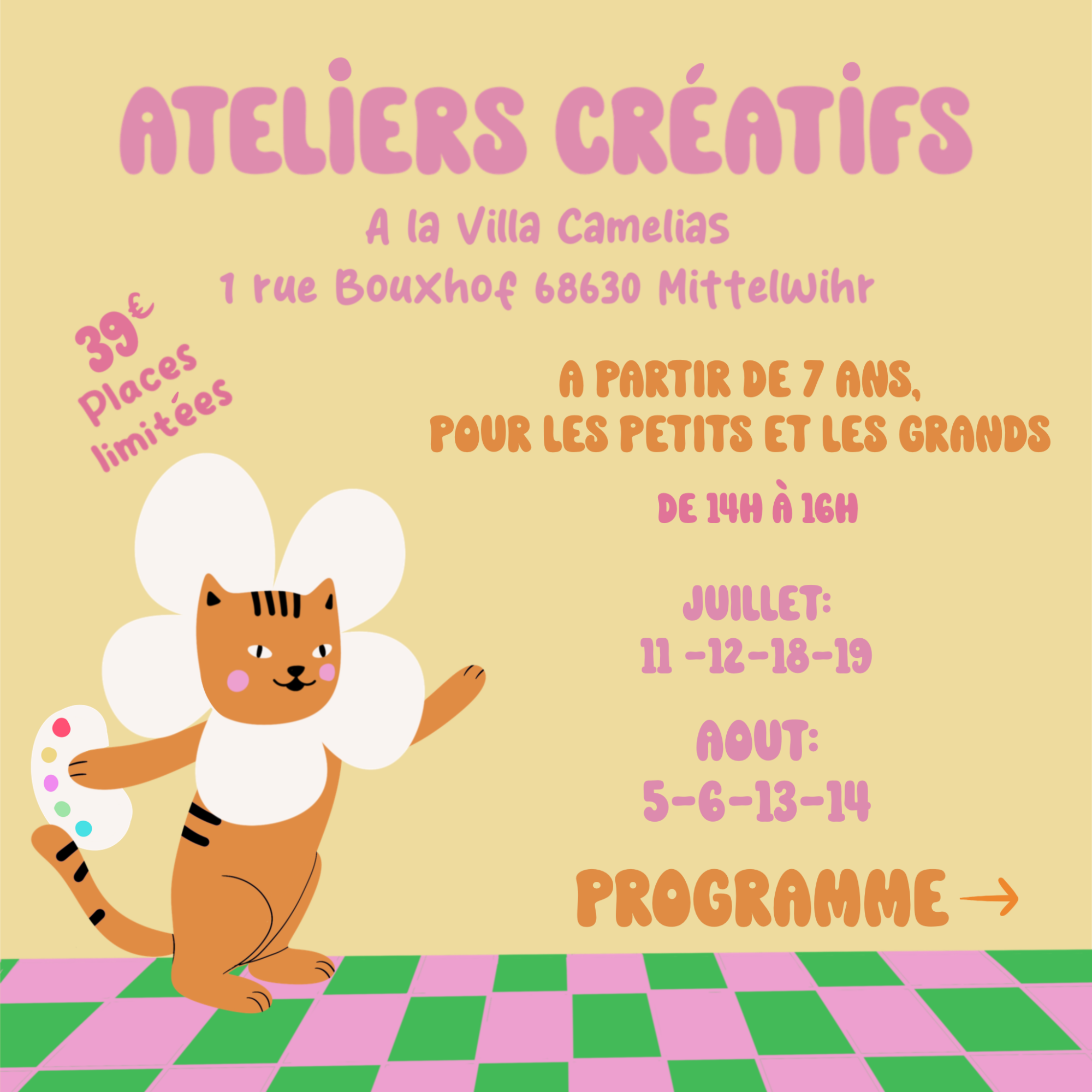 RETROUVEZ-MOI POUR DES ATELIERS CREATIFS Ensisheim